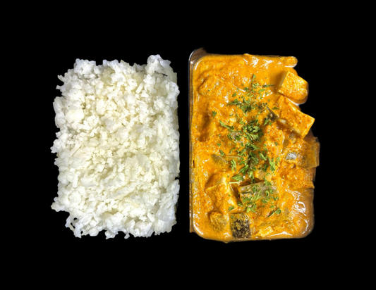 Thai yellow curry with tofu and eggplant